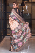 Kalamkari Saree Peach Kalamkari Saree saree online
