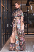 Kalamkari Saree Peach Kalamkari Saree saree online