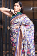 Kalamkari Saree Sapphire Blue Kalamkari Saree saree online