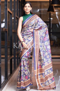 Kalamkari Saree Sapphire Blue Kalamkari Saree saree online