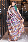 Kalamkari Saree Sapphire Blue Kalamkari Saree saree online