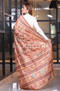 Kalamkari Saree Sepia Brown Kalamkari Saree saree online