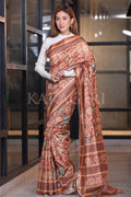 Kalamkari Saree Sepia Brown Kalamkari Saree saree online