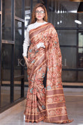 Kalamkari Saree Sepia Brown Kalamkari Saree saree online