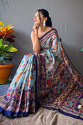 blue saree