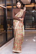 Kalamkari Saree Tawny Brown Kalamkari Saree saree online