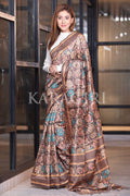 Kalamkari Saree Tawny Brown Kalamkari Saree saree online