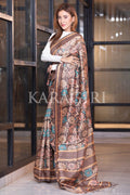 Kalamkari Saree Tawny Brown Kalamkari Saree saree online