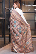 Kalamkari Saree Tawny Brown Kalamkari Saree saree online