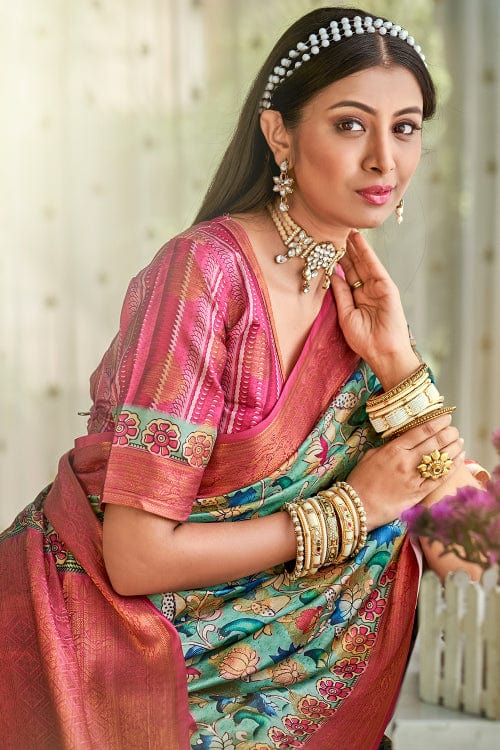 kalamkari silk saree