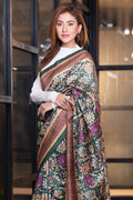 Kalamkari Saree Teal Green Kalamkari Saree saree online