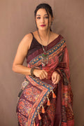 pink saree