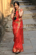 Kanjivaram Saree ADAH SHARMA in Rose Red Kanjivaram Saree saree online