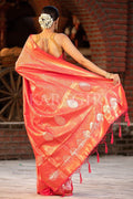 Kanjivaram Saree Blush Red Kanjivaram Saree saree online