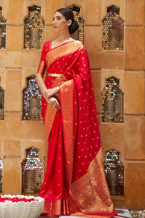 Pin by Sa mira on red saree | Indian bridal sarees, Indian wedding bride, Indian  bridal fashion