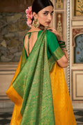 gold kanjivaram saree