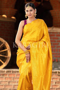 Kanjivaram Saree Carnation Yellow Kanjivaram Saree saree online