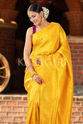 Kanjivaram Saree Carnation Yellow Kanjivaram Saree saree online