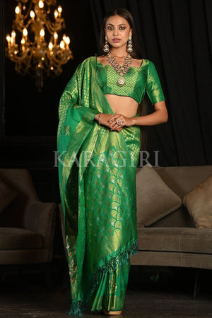 Castleton Green Kanjivaram Saree