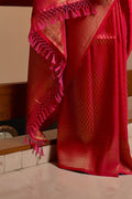 Kanjivaram Saree Cerise Pink Kanjivaram Saree saree online