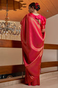 Kanjivaram Saree Cerise Pink Kanjivaram Saree saree online