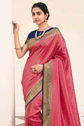 pink kanjivaram saree 