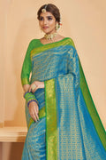 Cerulean Blue Kanjivaram Saree