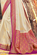 white kanjivaram silk sarees