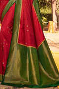 red kanjivaram saree 
