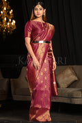 Kanjivaram Saree Dark Orchid Purple Kanjivaram Saree saree online