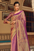 Kanjivaram Saree Dark Purple Kanjivaram Saree saree online