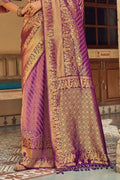 Kanjivaram Saree Dark Purple Kanjivaram Saree saree online