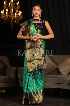 Emerald Green Kanjivaram Saree