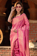 Kanjivaram Saree Garnet Pink Kanjivaram Saree saree online
