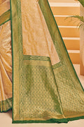 Golden Colour Kanjivaram Saree