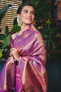 Kanjivaram Saree Grape Purple Kanjivaram Saree saree online