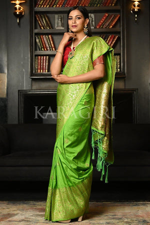 Green Kanjivaram Saree