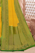 Kanjivaram Saree Honey Yellow Kanjivaram Saree saree online