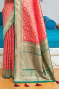 Kanjivaram Saree Imperial Red Handcrafted Kanjivaram Saree saree online