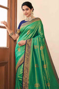 green kanjivaram saree 