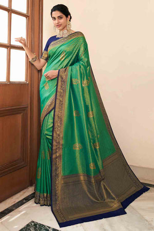 Jade Green Kanjivaram Saree