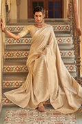 Kanjivaram Saree Lace White Kanjivaram Saree saree online