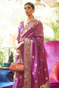 Kanjivaram Saree Lilac Purple Kanjivaram Saree saree online