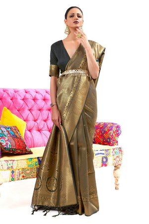 Magic Black Kanjivaram Saree