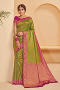 Moss Green Kanjivaram Saree