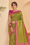 Moss Green Kanjivaram Saree