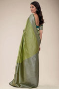Moss Green Kanjivaram Saree