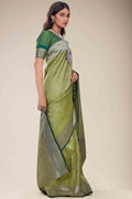 Moss Green Kanjivaram Saree