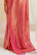 Kanjivaram Saree Pastel Pink Shimmery Kanjivaram Saree saree online
