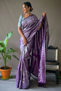 purple saree